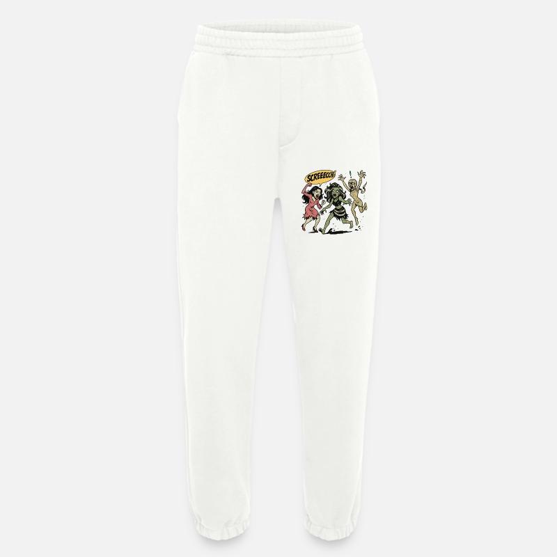 Zombie trio in screaming comic style - Heavyweight Jogging Pants - made by SPREAD  - OFF WHITE