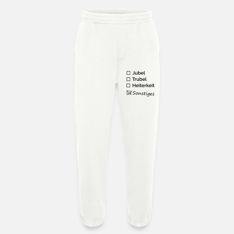 Jubel Trubel Heiterkeit - Heavyweight Jogginghose - made by SPREAD  - OFF WHITE
