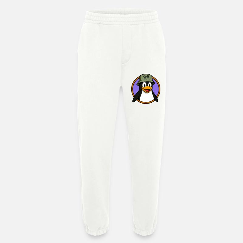 Tux Linux + GNU Hut - Heavyweight Jogginghose - made by SPREAD  - OFF WHITE