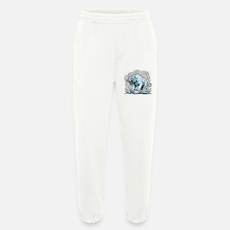 Der gefrorene Tiger im Golf - Heavyweight Jogginghose - made by SPREAD  - OFF WHITE