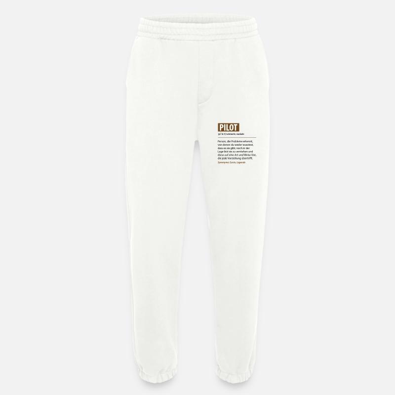 Lustige Pilot Beruf Definition Geschenke - Heavyweight Jogginghose - made by SPREAD  - OFF WHITE