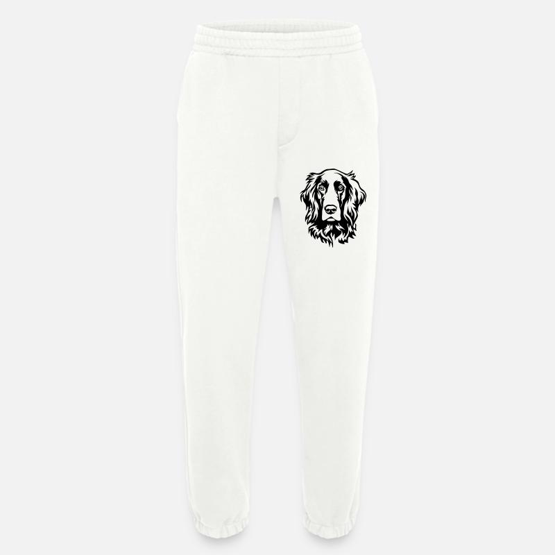 Irish Setter Kopf - Heavyweight Jogginghose - made by SPREAD  - OFF WHITE