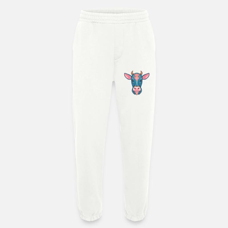 Blumige blaue Kuh - Heavyweight Jogginghose - made by SPREAD  - OFF WHITE