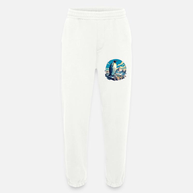 Penguins Penguin - Heavyweight Jogging Pants - made by SPREAD  - OFF WHITE