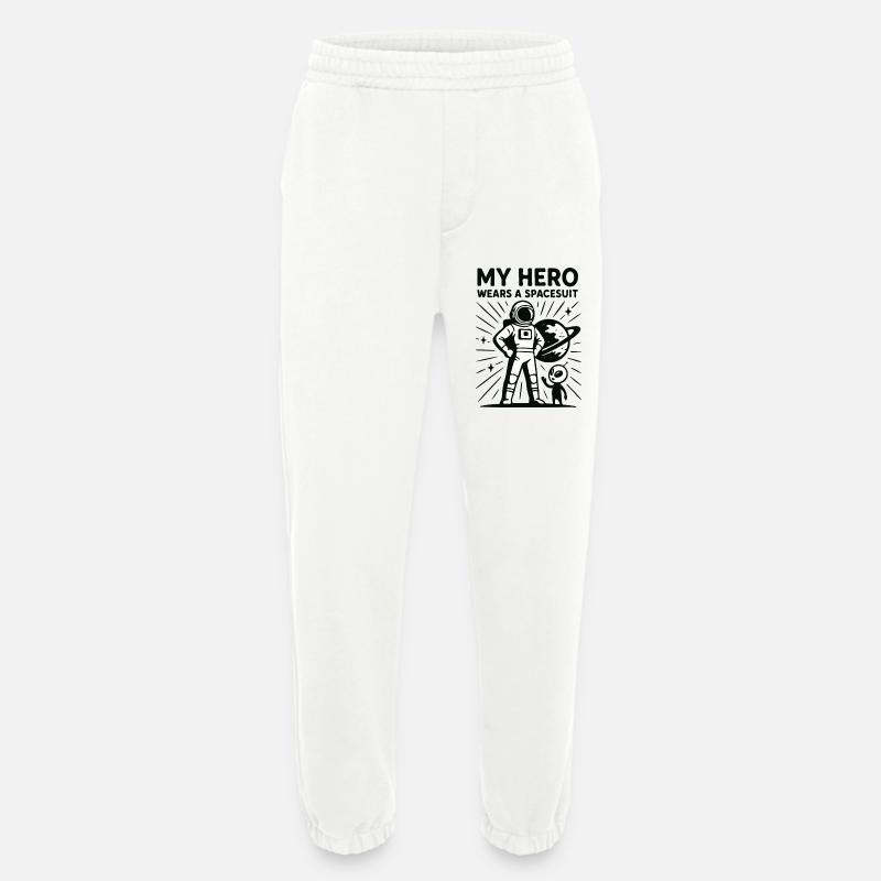 Héros de l’espace en combinaison spatiale - Pantalon de jogging bio épais fabriqué en UE - OFF WHITE