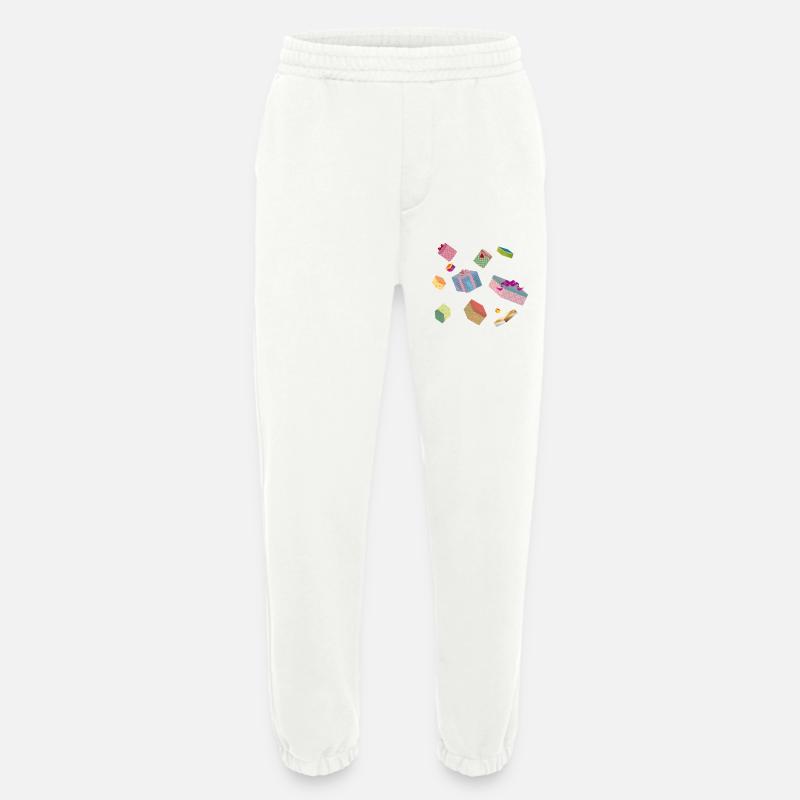 Bunte Geschenkboxen – festlich verpackte Geschenke - Heavyweight Jogginghose - made by SPREAD  - OFF WHITE