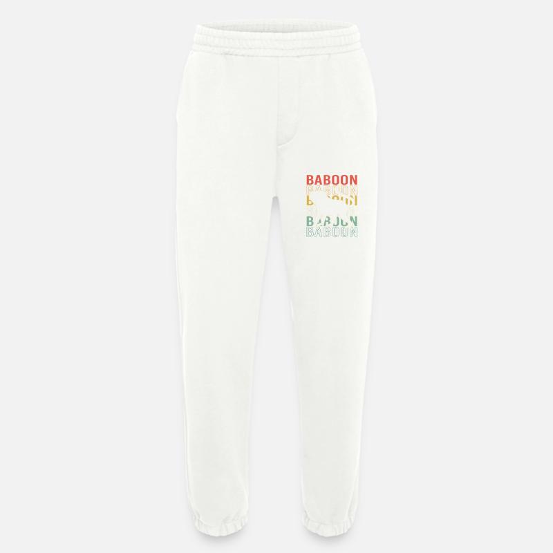 Baboon Baboon Primate Monkey Monkey - Heavyweight Jogging Pants - made by SPREAD  - OFF WHITE