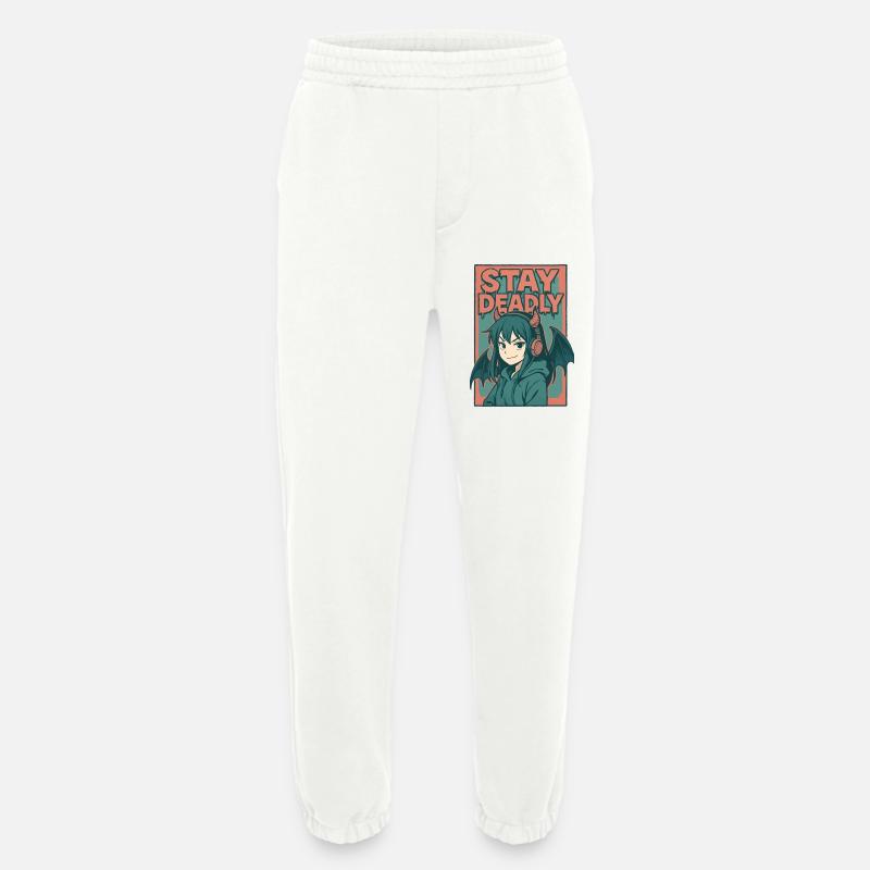 Bleib tödlich Dämonenmädchen Kunst - Heavyweight Jogginghose - made by SPREAD  - OFF WHITE