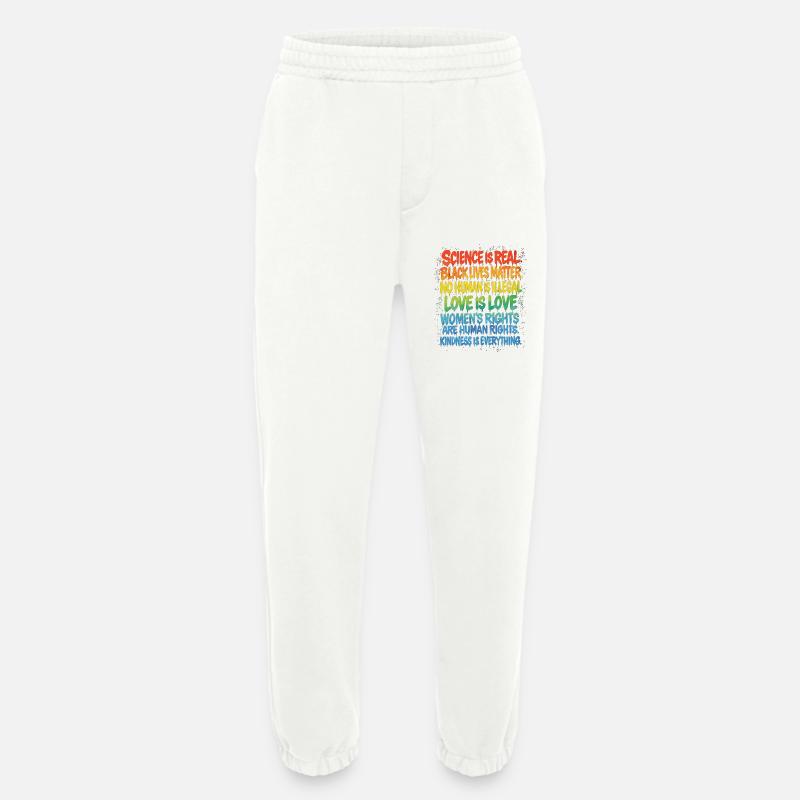 Regenbogen Statement – Human Rights Pride - Heavyweight Jogginghose - made by SPREAD  - OFF WHITE
