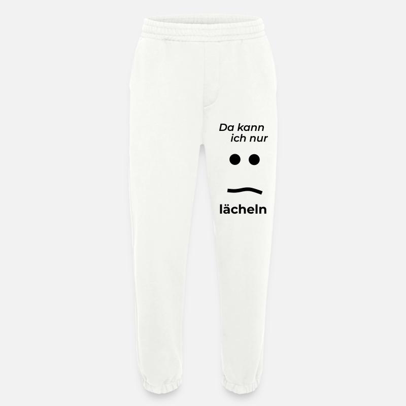 nur laecheln - Heavyweight Jogginghose - made by SPREAD  - OFF WHITE