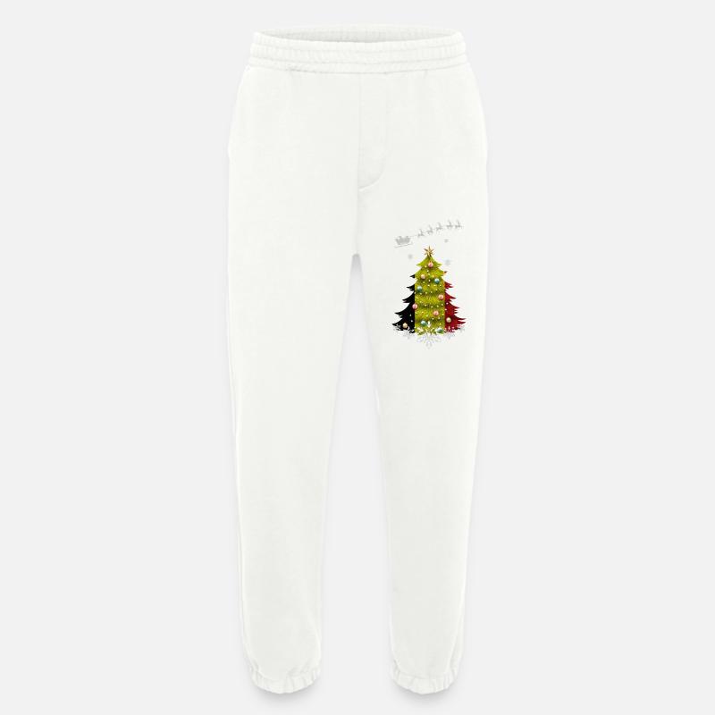 Weihnachtsbaum mit belgischer Flagge - Heavyweight Jogginghose - made by SPREAD - OFF WHITE
