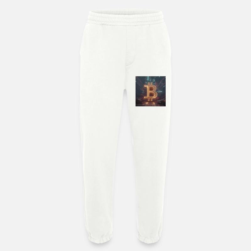 Bitcoin Power Development – Dynamic Energy - Heavyweight Jogging Pants - made by SPREAD  - OFF WHITE