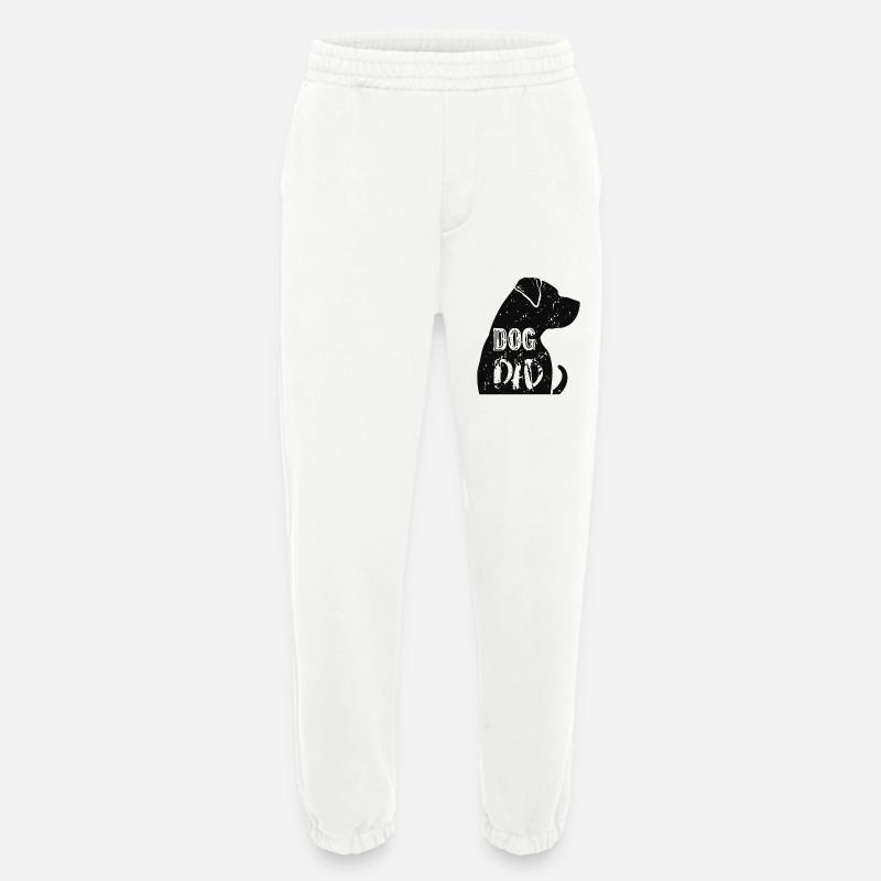Dog Dad Silhouette mit Text - Heavyweight Jogginghose - made by SPREAD  - OFF WHITE