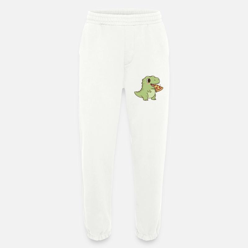 T-Rex isst Pizza - Heavyweight Jogginghose - made by SPREAD  - OFF WHITE
