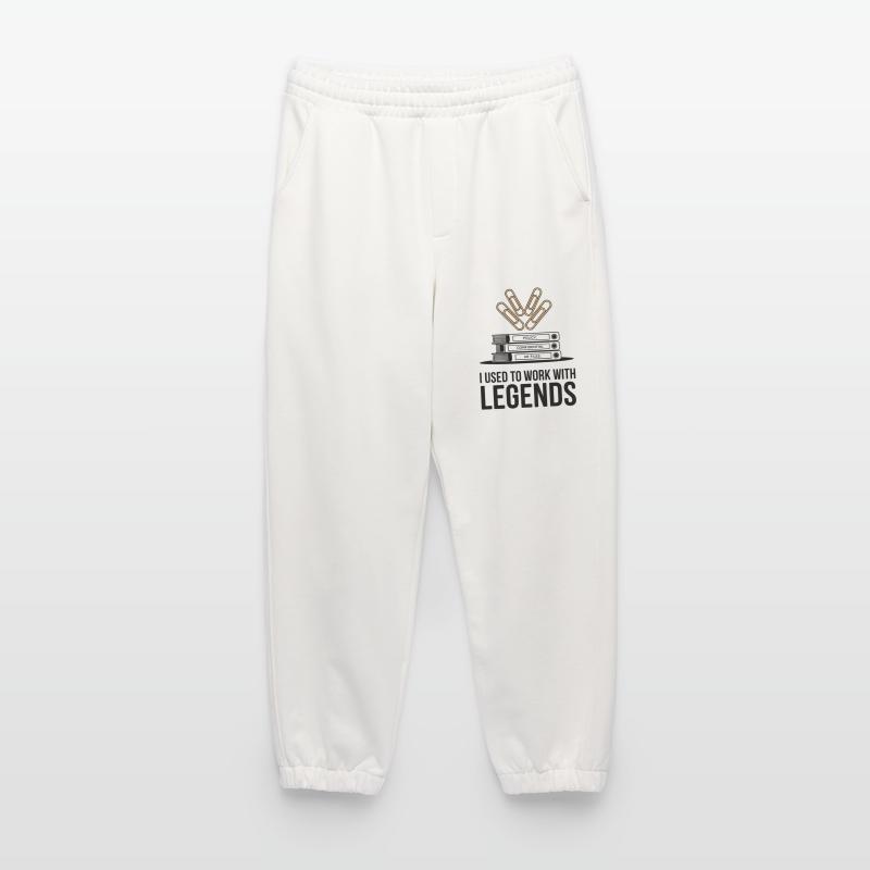 J’avais l’habitude de travailler avec les légendes Cadeau d’adieu pour collègue Pantalon de jogging bio épais fabriqué en UE