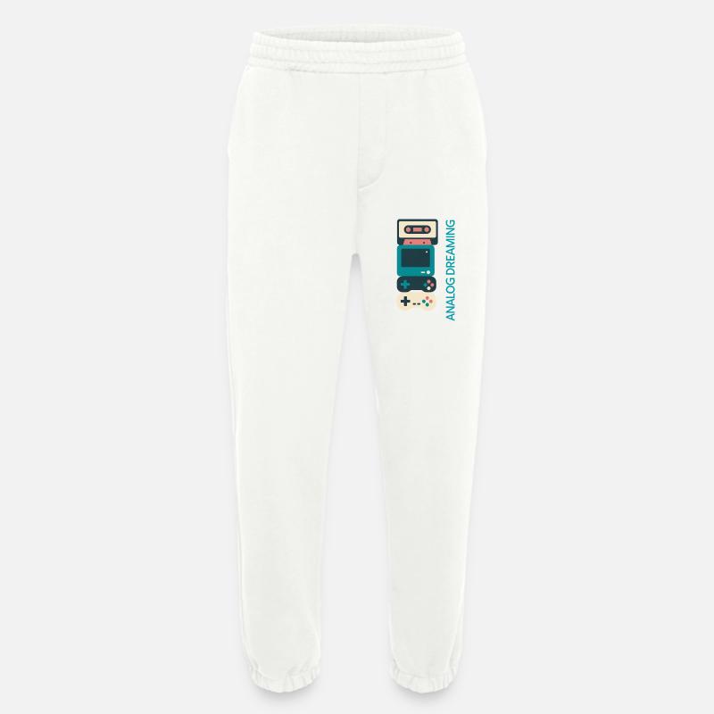 Analog Dreaming Console Stack - Heavyweight Jogging Pants - made by SPREAD  - OFF WHITE