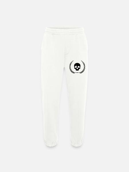 Skeleton Skull Wreath - Heavyweight Jogging Pants - made by SPREAD - OFF WHITE
