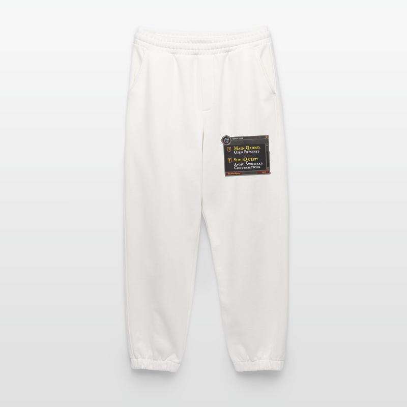 Main Quest Open Presents Side Quest Avoid Heavyweight Jogging Pants - made by SPREAD 