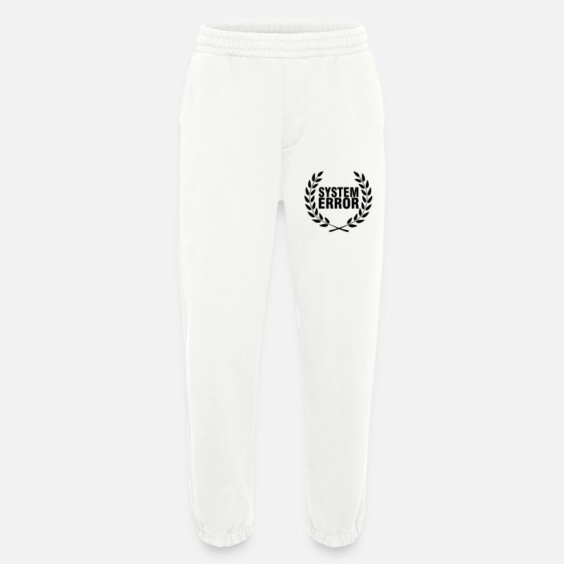 System failure - Heavyweight Jogging Pants - made by SPREAD  - OFF WHITE