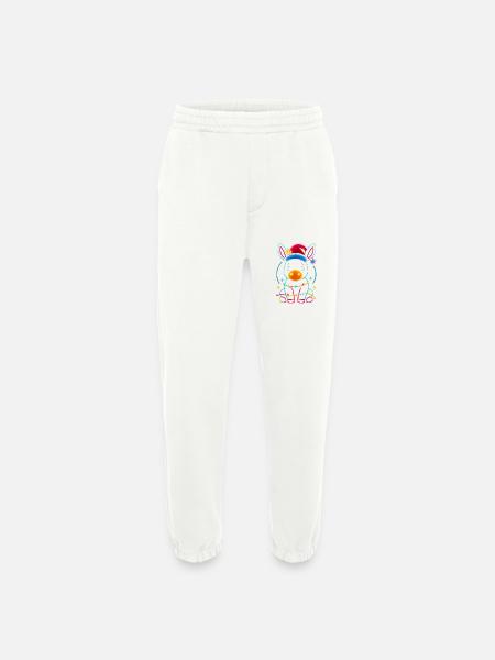Donkey Elf Christmas Funny Gift - Heavyweight Jogging Pants - made by SPREAD  - OFF WHITE