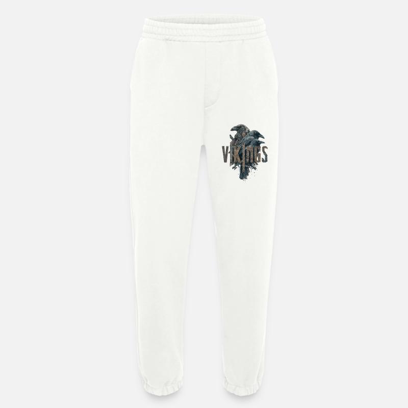Odin-Crows-Vikings-Sword-Edda - Heavyweight Jogginghose - made by SPREAD  - OFF WHITE