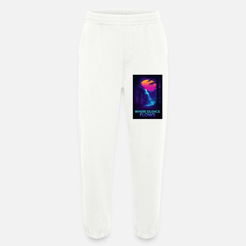 Where Silence Flows Neon Gorge - Heavyweight Jogginghose - made by SPREAD  - OFF WHITE