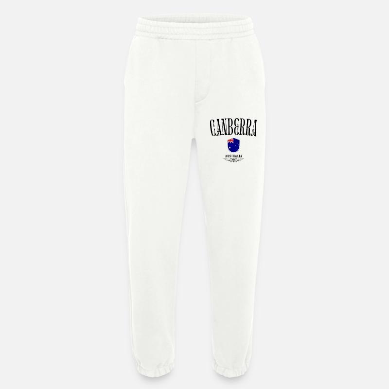 Souvenir Canberra, Canberra Australien - Heavyweight Jogginghose - made by SPREAD  - OFF WHITE