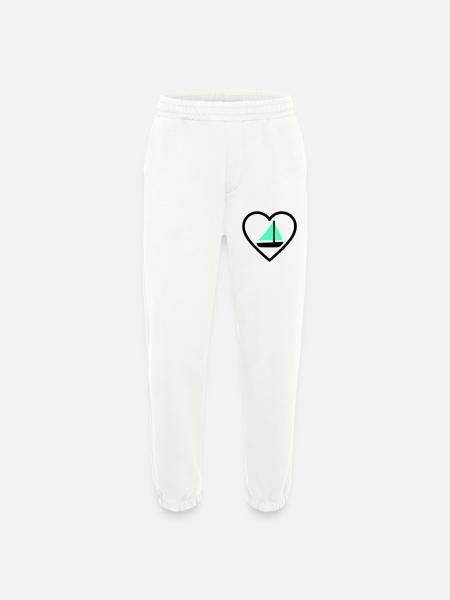 Cuore Vela – Passione Navigazione - Heavyweight Jogging Pants - made by SPREAD - OFF WHITE