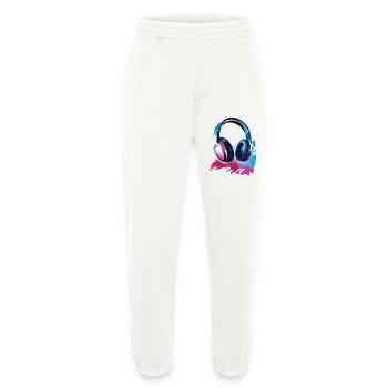 Headset Headphones - Heavyweight Jogging Pants - made by SPREAD  - OFF WHITE - Front
