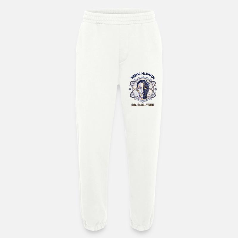 Human Glitch Code - Heavyweight Jogging Pants - made by SPREAD  - OFF WHITE