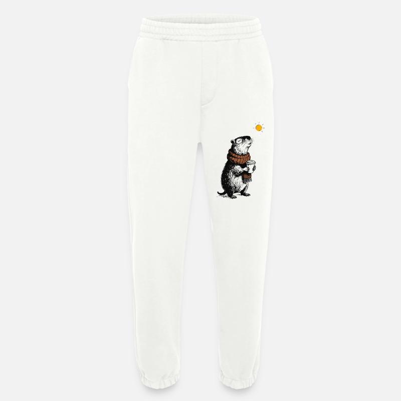 Capybara Winter Vibes - Heavyweight Jogginghose - made by SPREAD  - OFF WHITE