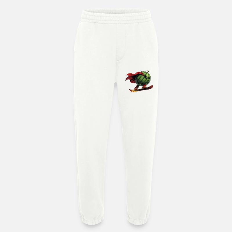 Superheld Wassermelone Auf Snowboard Action - Heavyweight Jogginghose - made by SPREAD  - OFF WHITE