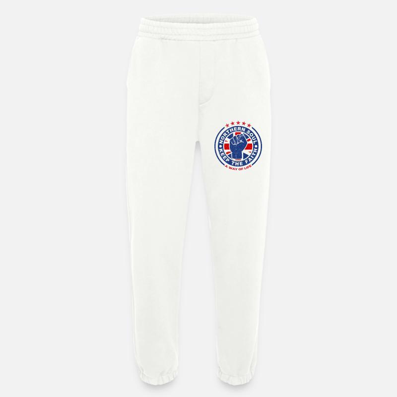Nördliches Seelenfaust-Emblem Bewahre den Glauben - Heavyweight Jogginghose - made by SPREAD  - OFF WHITE