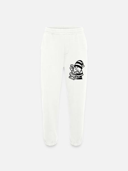 Gingerbread Baking Gnome - Heavyweight Jogging Pants - made by SPREAD  - OFF WHITE