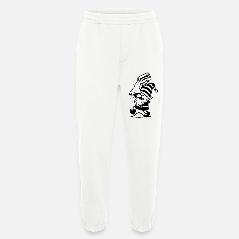 Gnome Flour Biscuits Bake - Heavyweight Jogging Pants - made by SPREAD  - OFF WHITE
