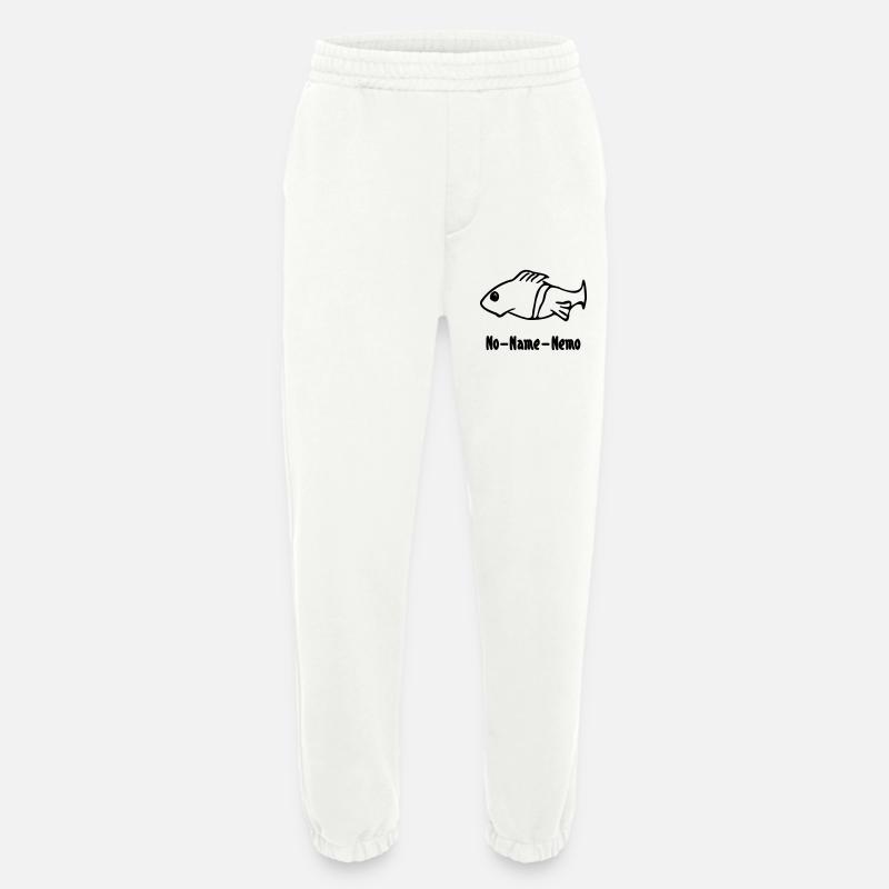 Fish without a name - Heavyweight Jogging Pants - made by SPREAD  - OFF WHITE
