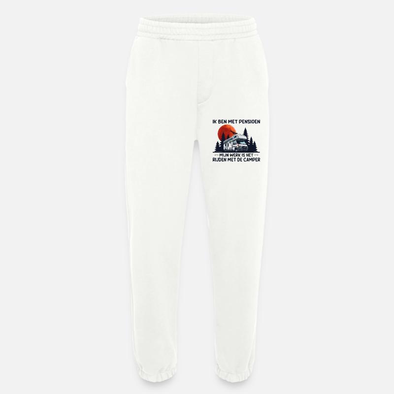 Ich bin ein pensionierter Camper. - Heavyweight Jogginghose - made by SPREAD  - OFF WHITE