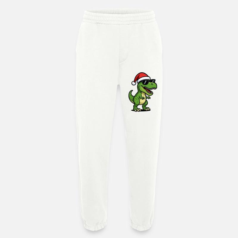T-Rex Santa mit Sonnenbrille - Heavyweight Jogginghose - made by SPREAD - OFF WHITE