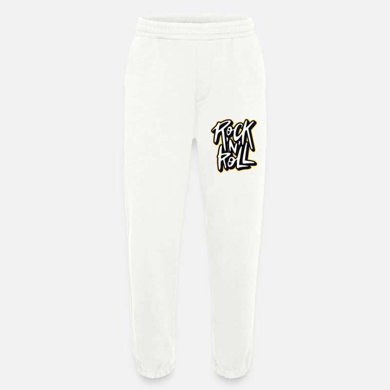 Rock 'n' Roll Graffiti-Stil Skript-Logo - Heavyweight Jogginghose - made by SPREAD  - OFF WHITE