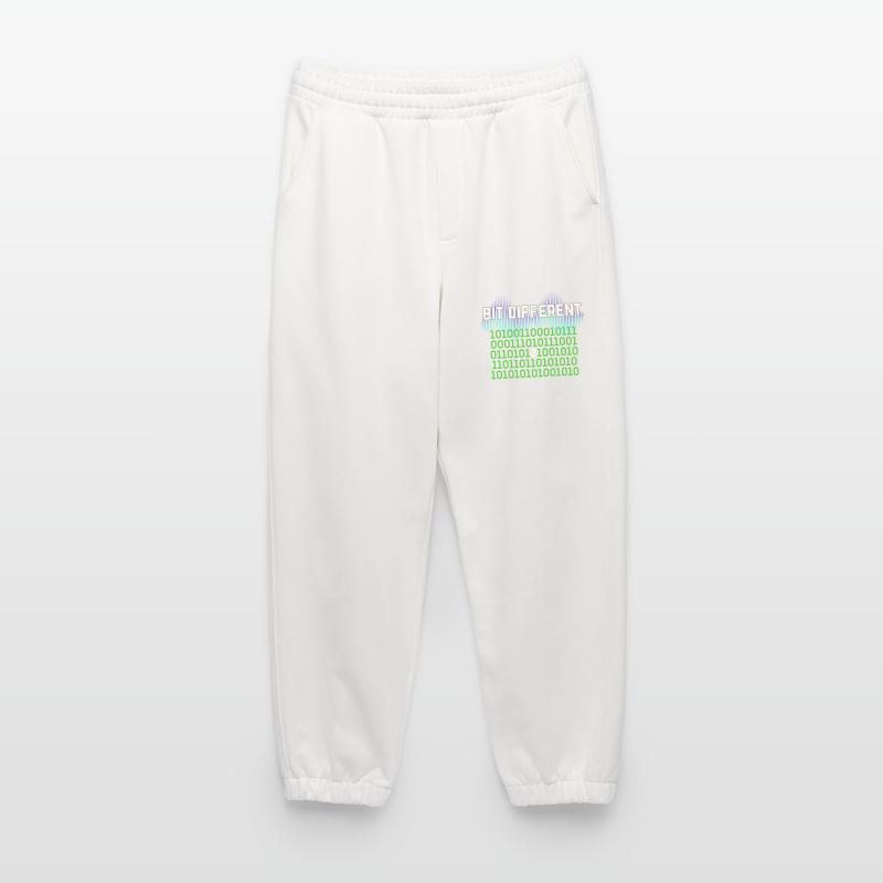 Bit Different - Nerdy Binary Error Design Heavyweight Jogging Pants - made by SPREAD 