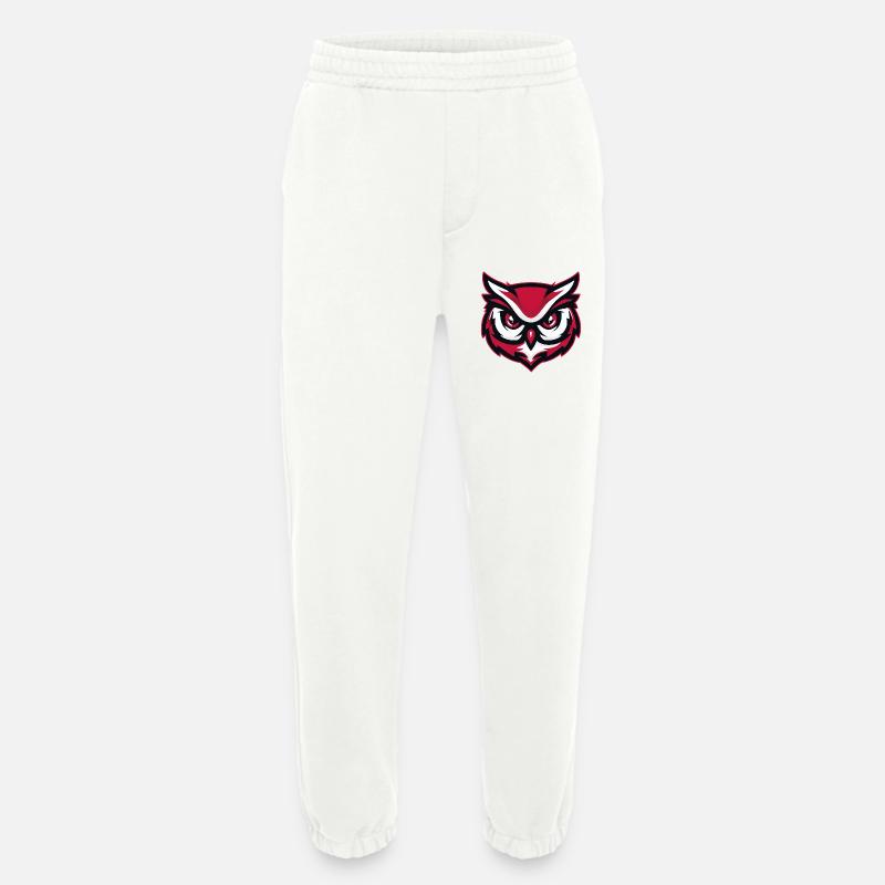 Maskottchen Eule Red White - Heavyweight Jogginghose - made by SPREAD  - OFF WHITE