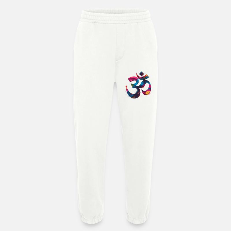 Buntes Om Symbol im Graffiti Style - Heavyweight Jogginghose - made by SPREAD - OFF WHITE