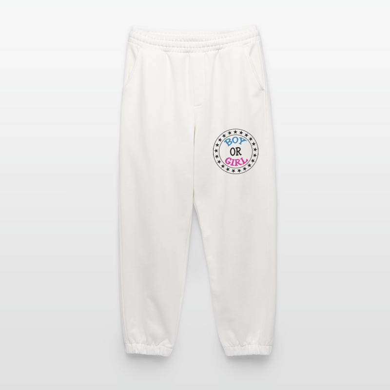 Junge oder Mädchen? Schwangerschaftsgeburt Schwanger Heavyweight Jogginghose - made by SPREAD 