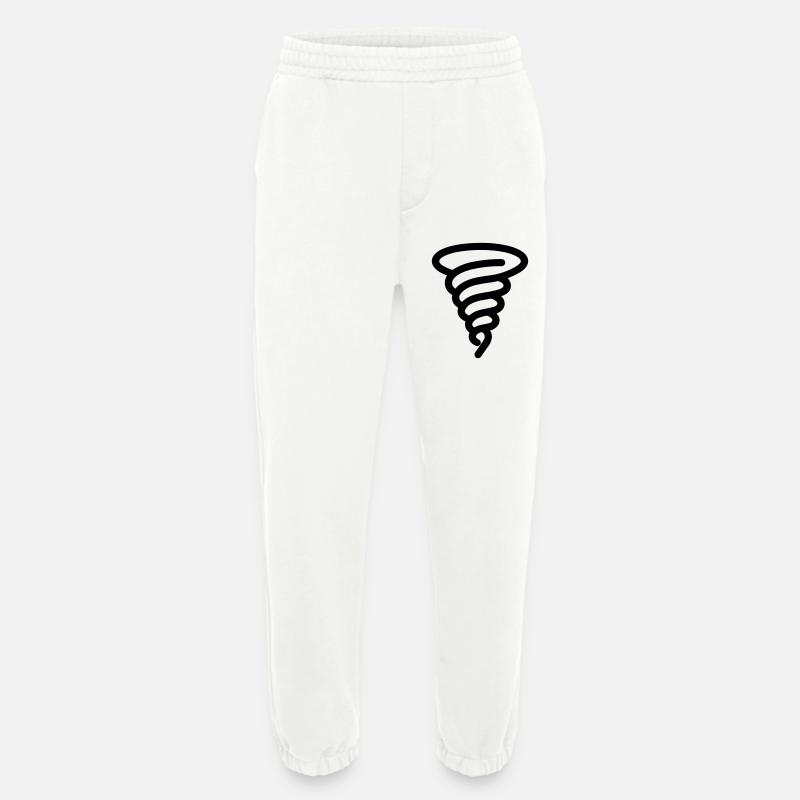 tornade - Pantalon de jogging bio épais fabriqué en UE - OFF WHITE