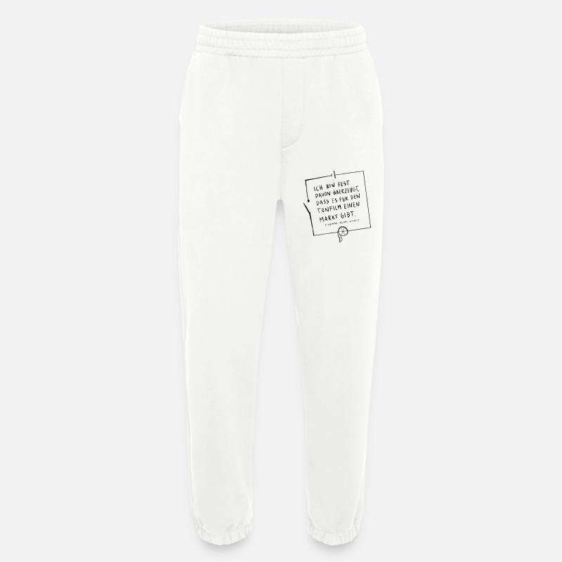 Thomas Edison Circuit - Pantalon de jogging bio épais fabriqué en UE - OFF WHITE