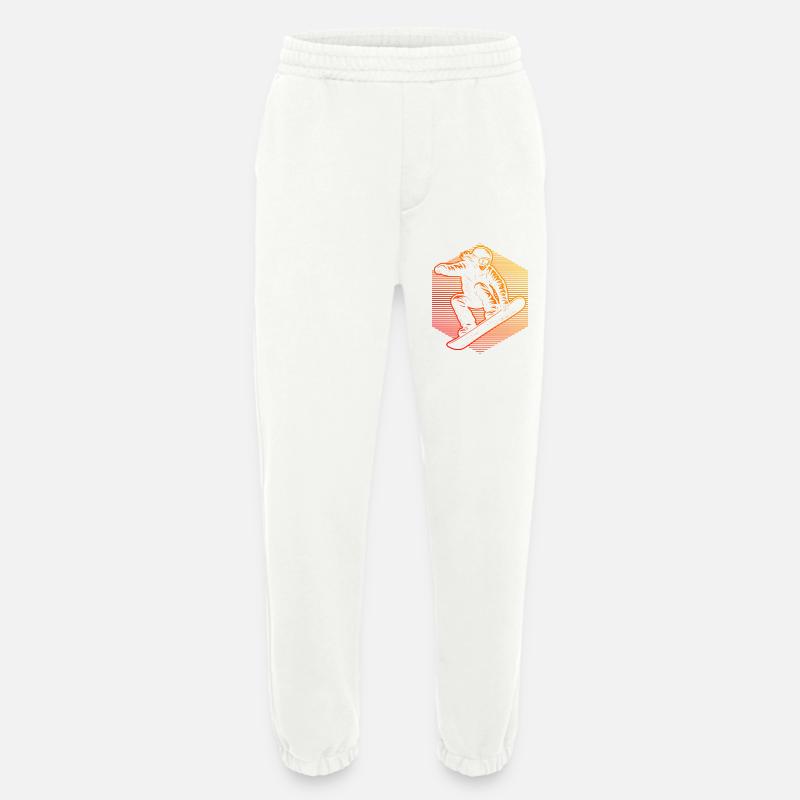 Snowboard Fans aufgepasst schlichtes Statement - Heavyweight Jogginghose - made by SPREAD  - OFF WHITE