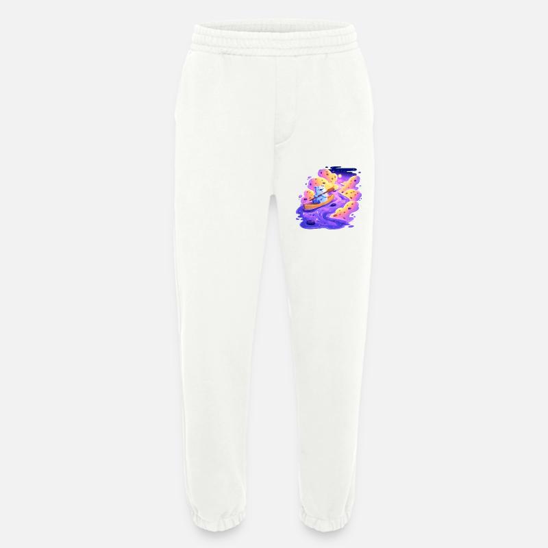 Panda Bootsfahrt im Lila Strudel - Heavyweight Jogginghose - made by SPREAD  - OFF WHITE