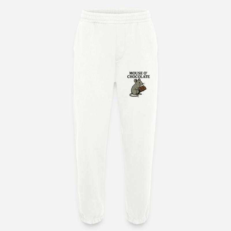 Mouse o'Chocolate Pun Mouse Chocolate - Heavyweight Jogging Pants - made by SPREAD  - OFF WHITE