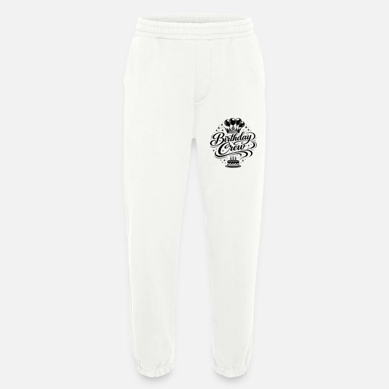 Birthday Crew Celebration - Heavyweight Jogging Pants - made by SPREAD  - OFF WHITE