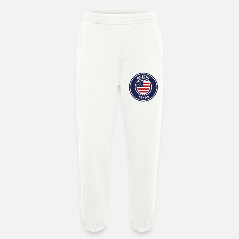 Austin Texas Shield - Heavyweight Jogginghose - made by SPREAD  - OFF WHITE